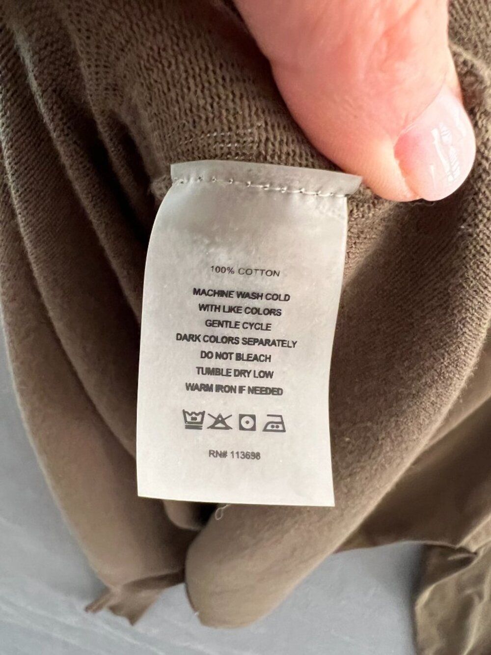 Margaret Oleary olive green 100% cotton Oversized Sweater Shirt L - Picture 2 of 6